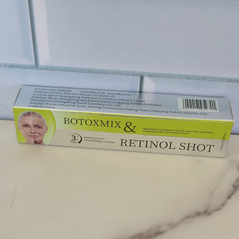 BARUBT Botoxmix & Retinol Shot Wrinkle-Lift Tightening Cream 15ml Anti-Aging New